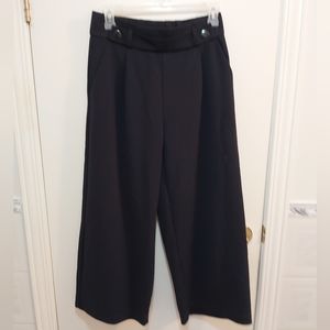 Jacqueline De Yong Black Stretch Wide Leg Pants Size Medium (M)